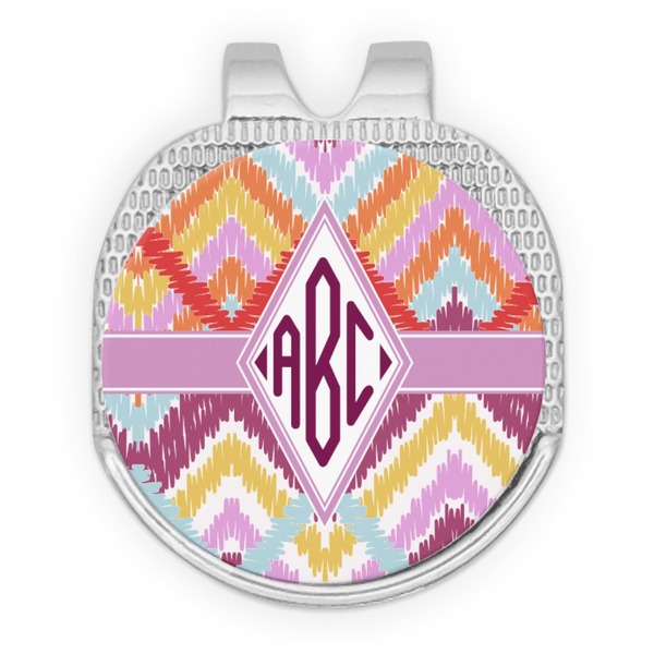 Ikat Chevron Golf Ball Hat Marker Hat Clip