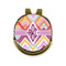 Ikat Chevron Golf Ball Marker - Hat Clip - Gold
