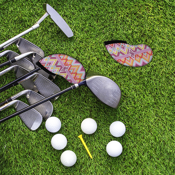 Ikat Chevron Golf Club Covers - LIFESTYLE