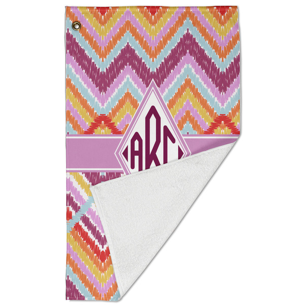 Ikat Chevron Golf Towel - Folded (Large)
