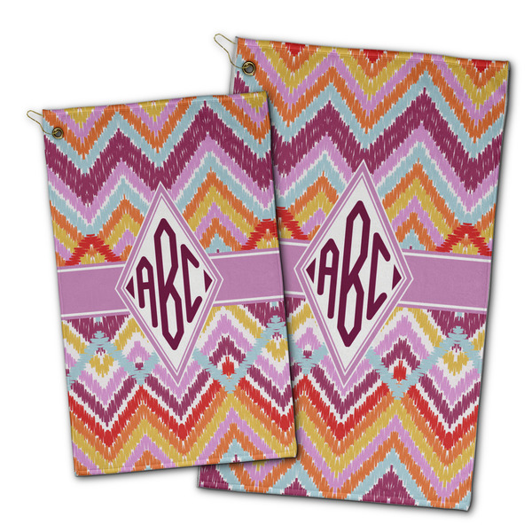 Ikat Chevron Golf Towel - PARENT (small and large)