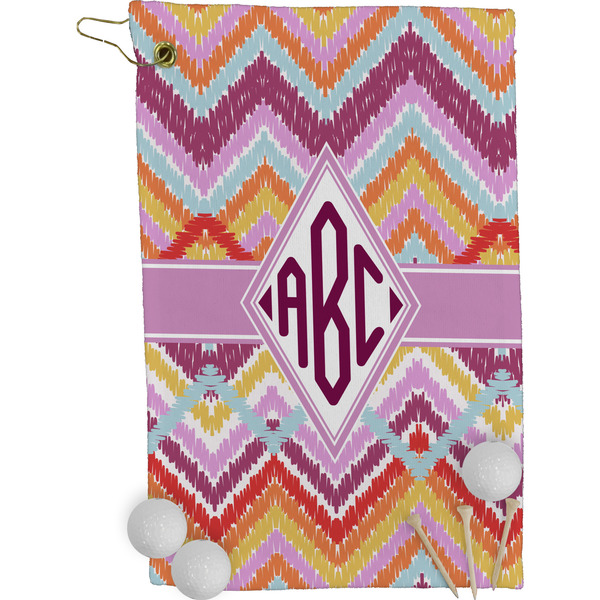 Ikat Chevron Golf Towel (Personalized)