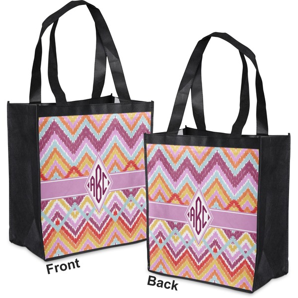 Ikat Chevron Grocery Bag - Apvl