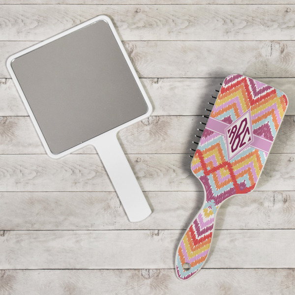 Ikat Chevron Hair Brush - In Context