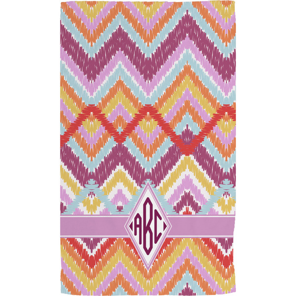 Ikat Chevron Hand Towel (Personalized) Full