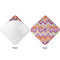 Ikat Chevron Hooded Baby Towel- Approval