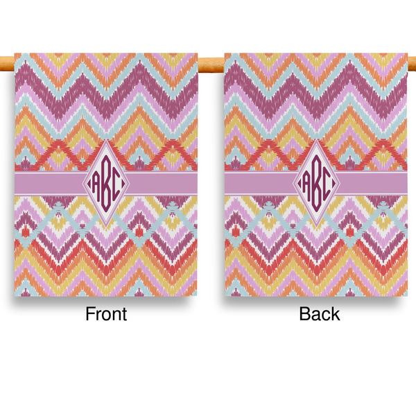 Ikat Chevron House Flags - Double Sided - APPROVAL