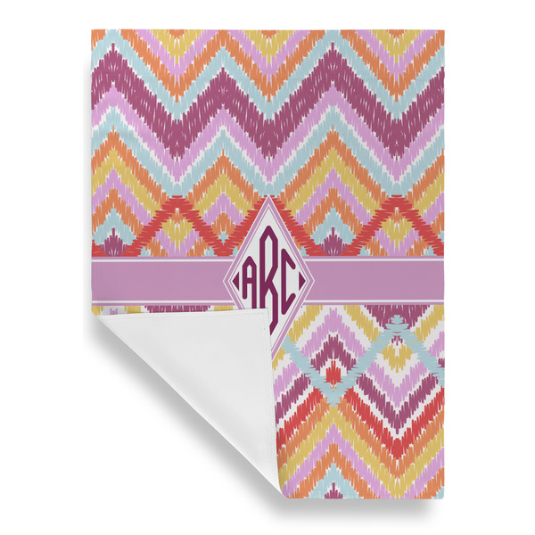 Ikat Chevron House Flags - Single Sided - FRONT FOLDED