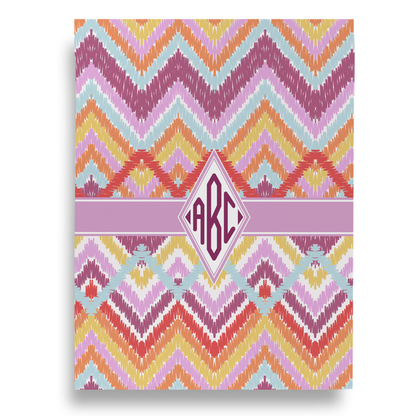 Ikat Chevron House Flags - Single Sided - FRONT