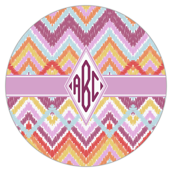 Ikat Chevron Icing Circle - Large - Single