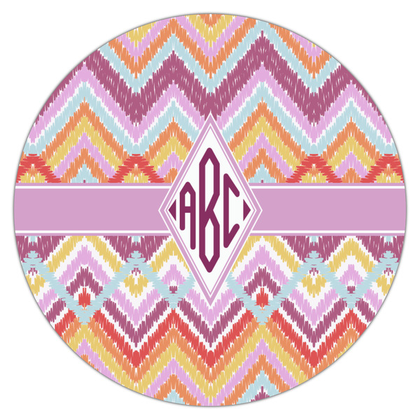Ikat Chevron Icing Circle - Medium - Single
