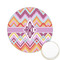 Ikat Chevron Printed Cookie Topper - 2.15" (Personalized)