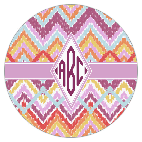 Ikat Chevron Icing Circle - Small - Single