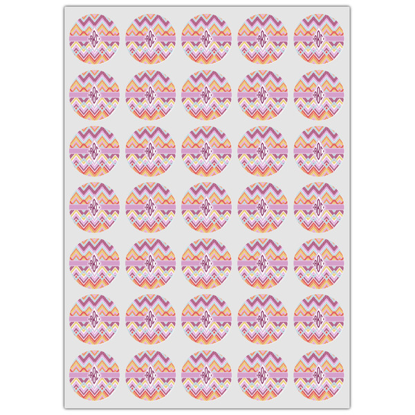 Ikat Chevron Icing Circle - XSmall - Set of 35