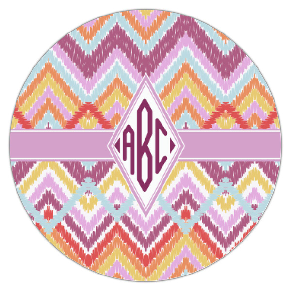 Ikat Chevron Icing Circle - XSmall - Single