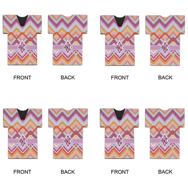 Ikat Chevron Jersey Bottle Cooler - Set of 4 - APPROVAL