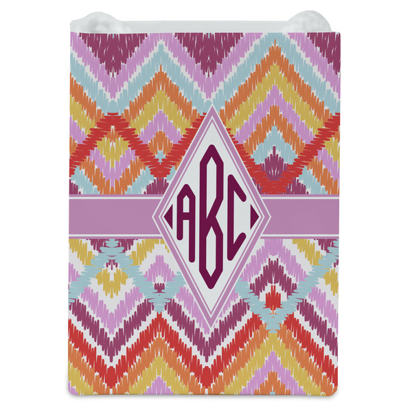Ikat Chevron Jewelry Gift Bag - Gloss - Front