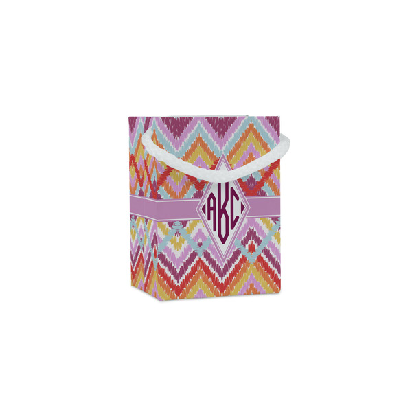 Custom Ikat Chevron Jewelry Gift Bags - Gloss (Personalized)