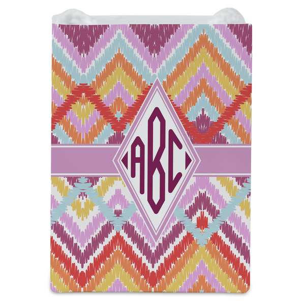 Ikat Chevron Jewelry Gift Bag - Matte - Front