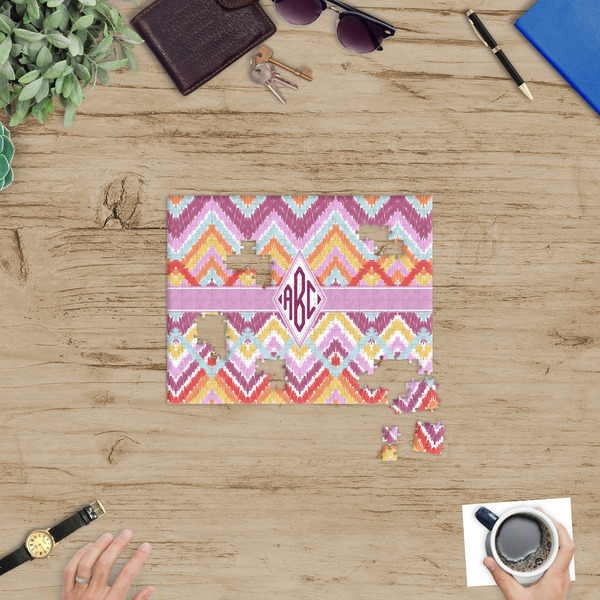 Ikat Chevron Jigsaw Puzzle 252 Piece - In Context
