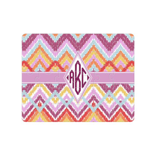 Custom Ikat Chevron 30 pc Jigsaw Puzzle (Personalized)