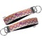 Ikat Chevron Key-chain - Metal and Nylon - Front and Back
