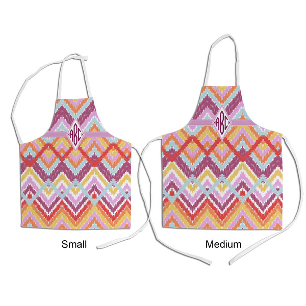 Ikat Chevron Kid's Aprons - Comparison