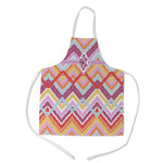 Ikat Chevron Kid's Apron - Medium (Personalized)