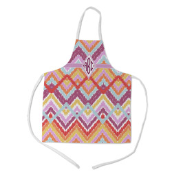 Ikat Chevron Kid's Apron w/ Monogram