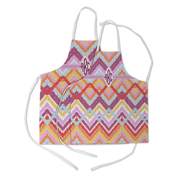 Ikat Chevron Kid's Aprons - Parent - Main