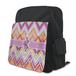 Ikat Chevron Preschool Backpack (Personalized)