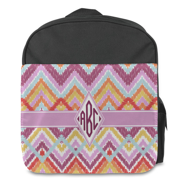 Ikat Chevron Kids Backpack - Front