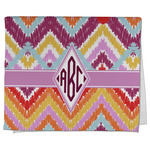Ikat Chevron Kitchen Towel - Poly Cotton w/ Monograms