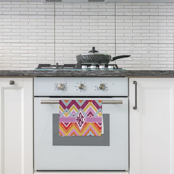 Ikat Chevron Kitchen Towel - Poly Cotton - Lifestyle