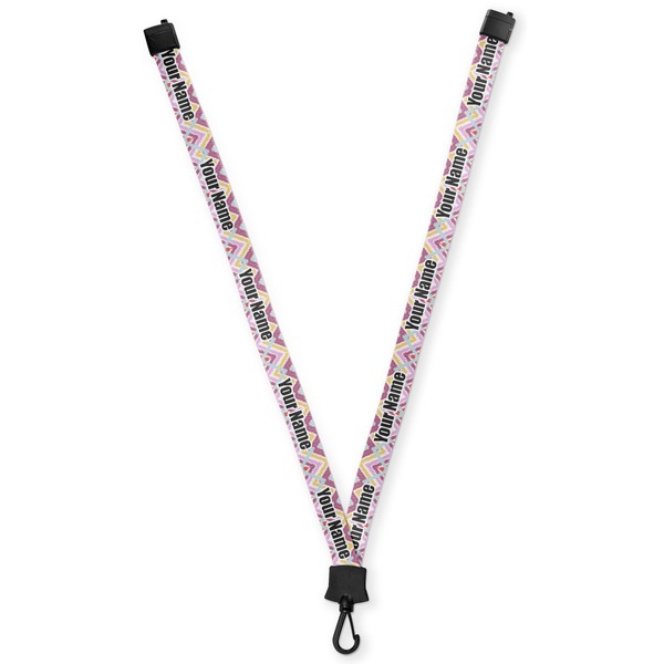 Custom Ikat Chevron Lanyard (Personalized)