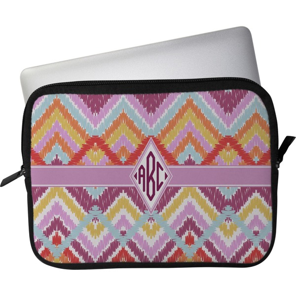 Custom Ikat Chevron Laptop Sleeve / Case (Personalized)