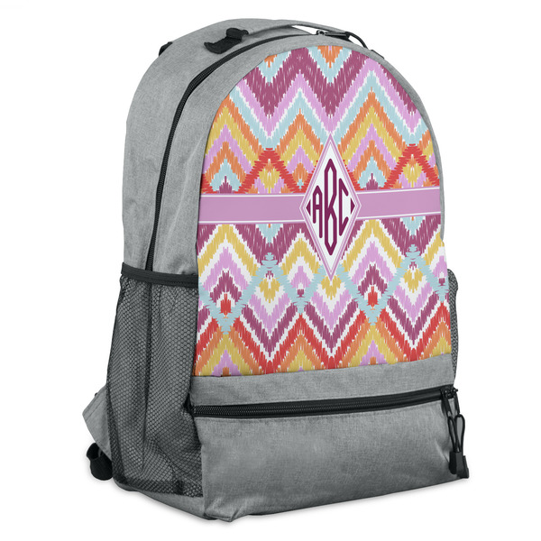 Custom Ikat Chevron Backpack (Personalized)