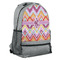 Ikat Chevron Backpack - Grey (Personalized)
