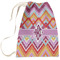 Ikat Chevron Laundry Bag - Large (Personalized)