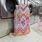 Ikat Chevron Large Laundry Bag - In Context