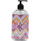 Ikat Chevron Plastic Soap / Lotion Dispenser (Personalized)
