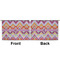 Ikat Chevron Large Zipper Pouch Approval (Front and Back)