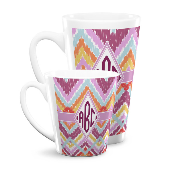 Ikat Chevron Latte Mugs Main