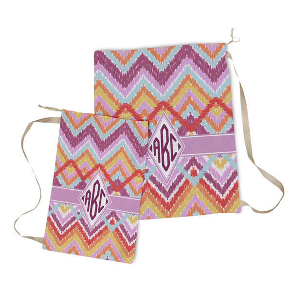 Ikat Chevron Laundry Bag - Both Bags