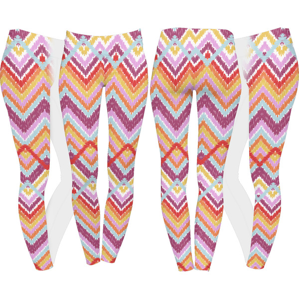 Ikat Chevron Leggings Turn Around - Apvl