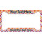 Ikat Chevron License Plate Frame - Style A