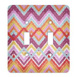 Ikat Chevron Light Switch Cover (2 Toggle Plate)