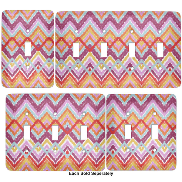 Ikat Chevron Light Switch Covers all sizes