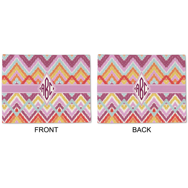 Ikat Chevron Linen Placemat - APPROVAL (double sided)
