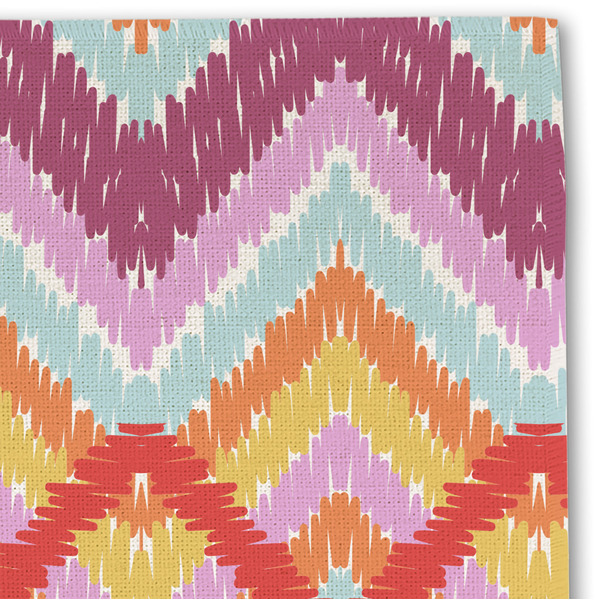 Ikat Chevron Linen Placemat - DETAIL